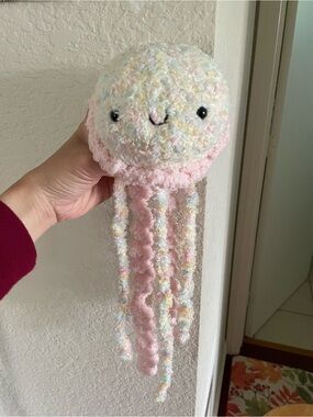 Handmade Crochet Plush Pastel Jellyfish